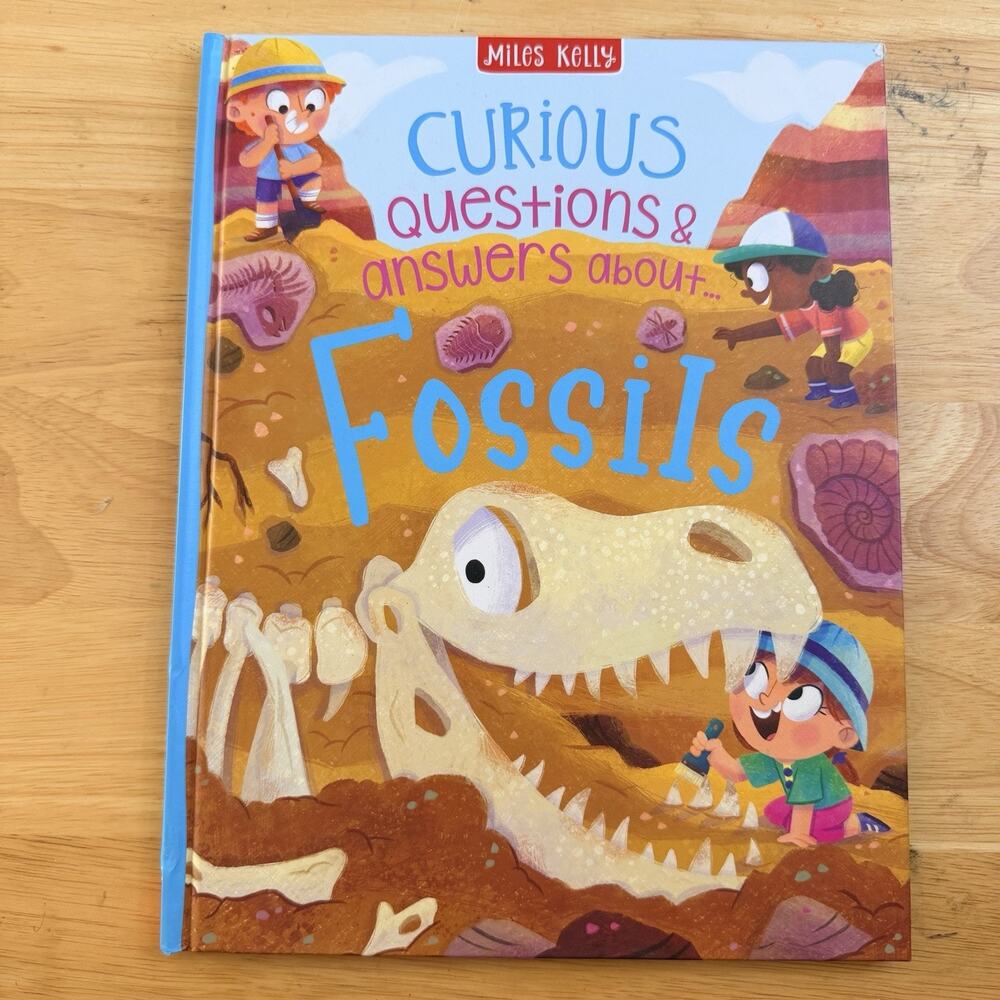 Curious Questions and Answers About Fossils by Phillip Steele Hardcover Book